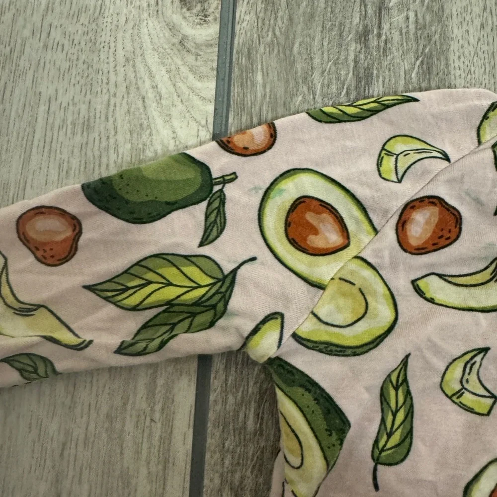 Little Sleepies Avocado Print Kids One Piece Pajama